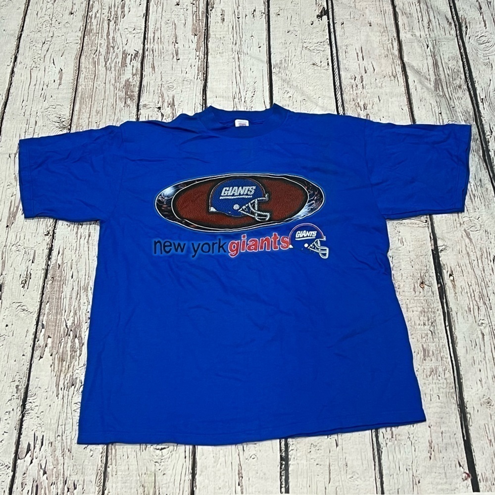 Vintage New York Giants NFL Football Logo 7 Sports Crewneck Tshirt